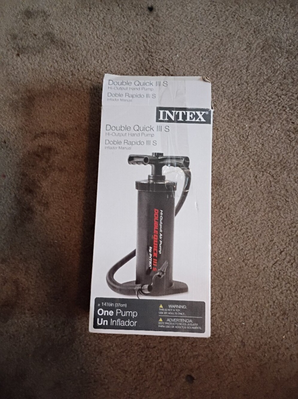 Intex Double Quick III S Hand Pump - Black